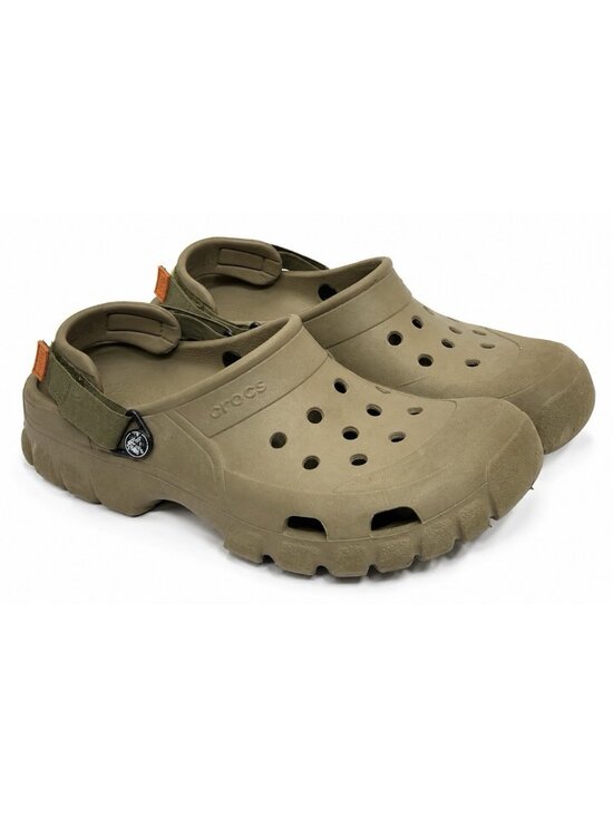 Crocs Offroad Sport Clog Men\'s Size 13 Olive Green Rugged Turbo Strap